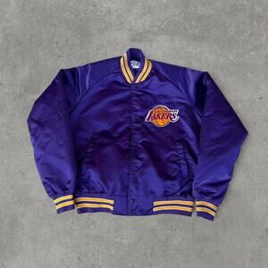 Vintage Los Angeles Lakers Chalk Line Satin Jacket